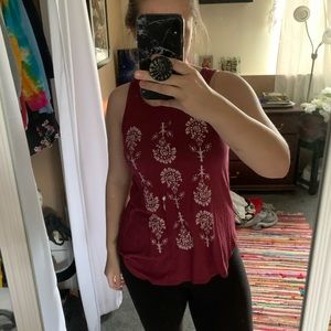 Red flower tank Medium⭐️